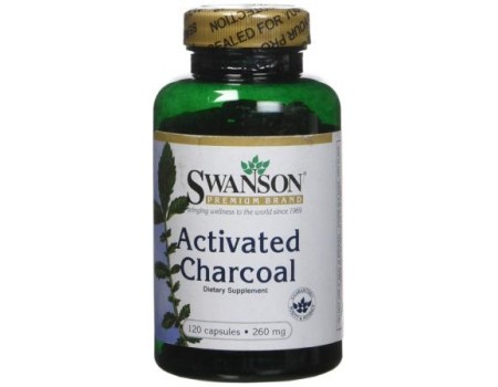 Activated Charcoal 260 mg. 120 capsules
